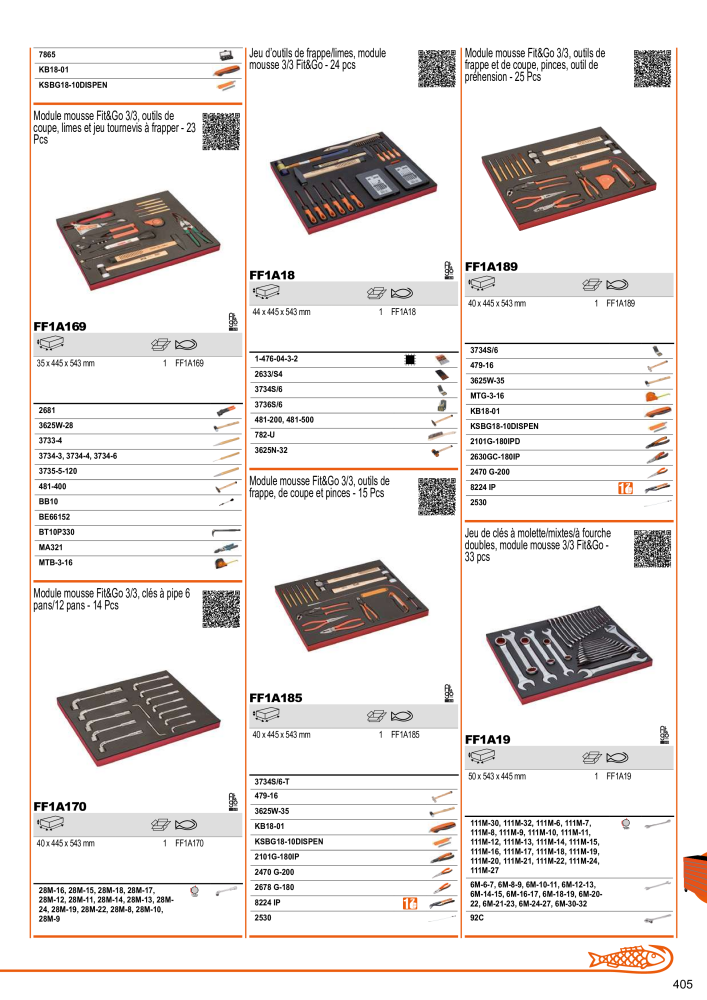 Outils du catalogue général BAHCO Nb. : 21403 - Page 407