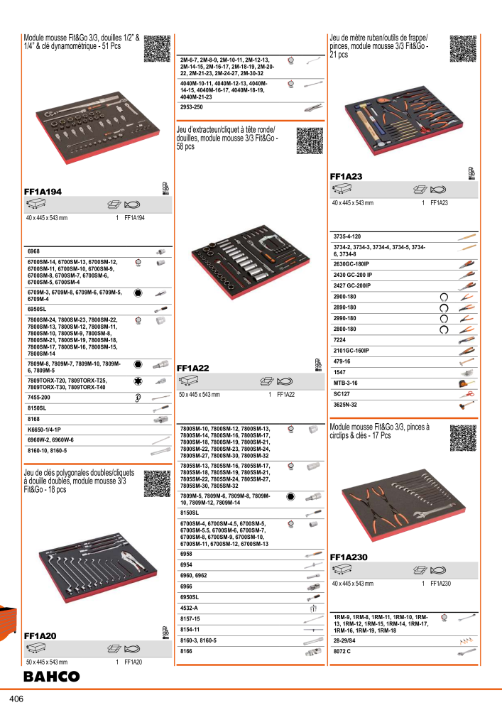 Outils du catalogue général BAHCO Nb. : 21403 - Page 408