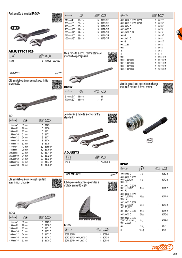 Outils du catalogue général BAHCO NR.: 21403 - Seite 41