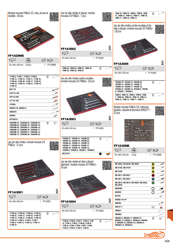 Outils du catalogue général BAHCO Nb. : 21403 - Page 411