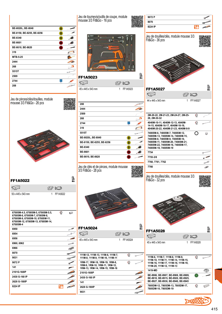 Outils du catalogue général BAHCO n.: 21403 - Pagina 417