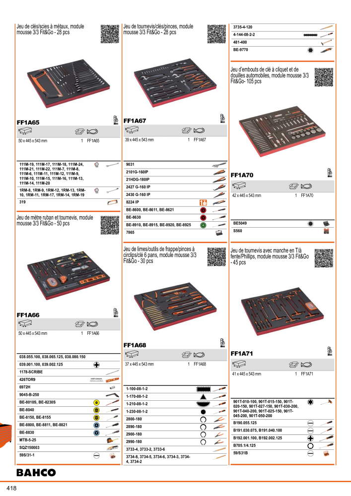 Outils du catalogue général BAHCO NR.: 21403 - Pagina 420