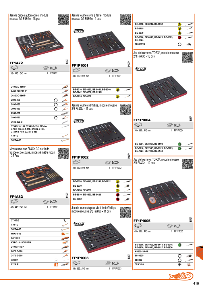 Outils du catalogue général BAHCO NR.: 21403 - Pagina 421