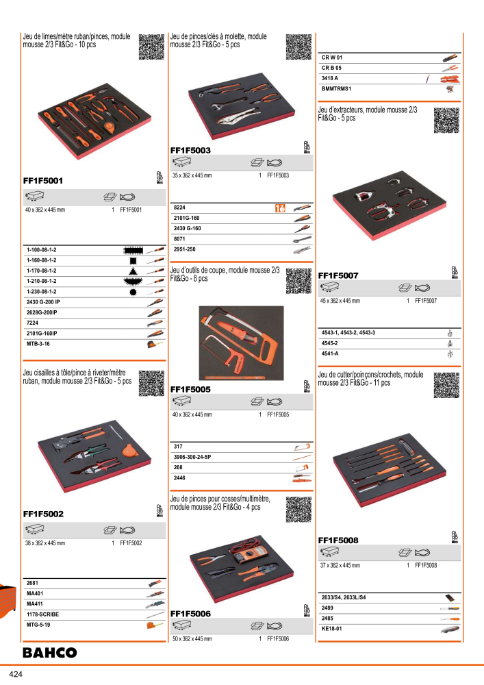 Outils du catalogue général BAHCO NR.: 21403 - Pagina 426