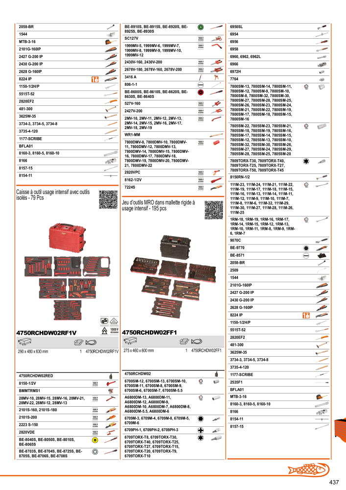 Outils du catalogue général BAHCO NEJ.: 21403 - Sida 439