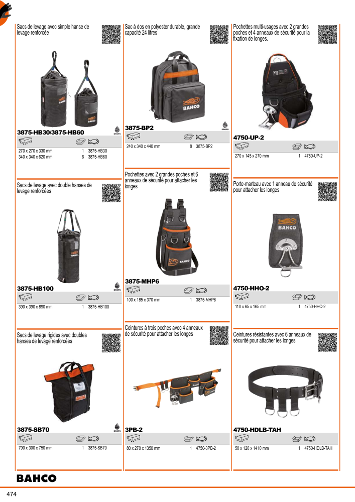 Outils du catalogue général BAHCO NO.: 21403 - Page 476