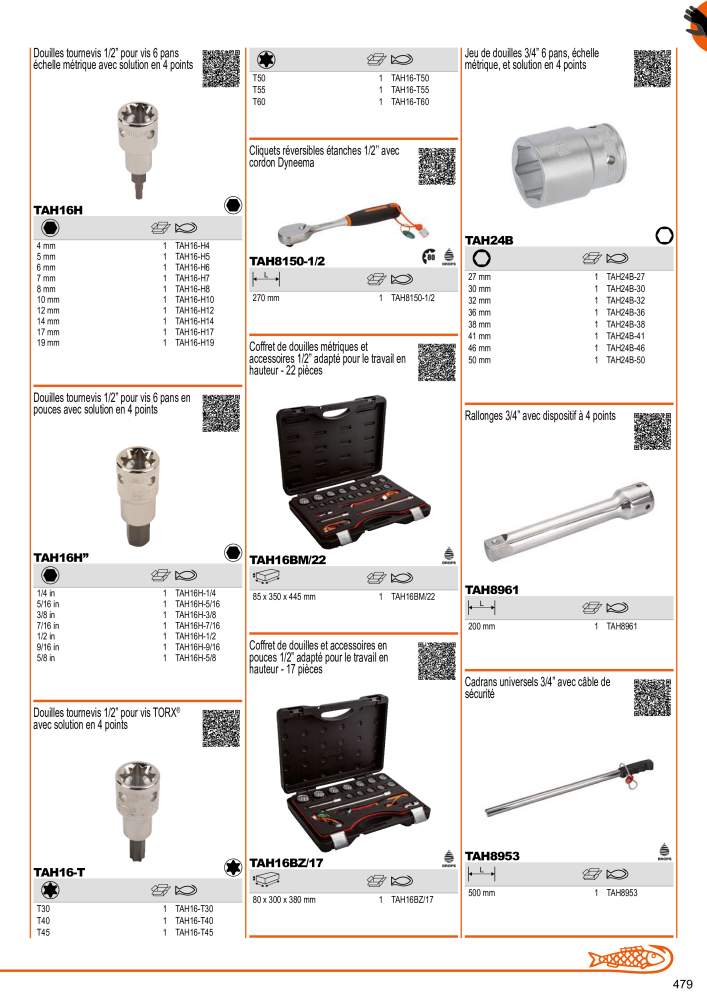 Outils du catalogue général BAHCO n.: 21403 - Pagina 481