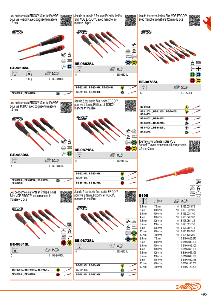 Outils du catalogue général BAHCO NEJ.: 21403 - Sida 497