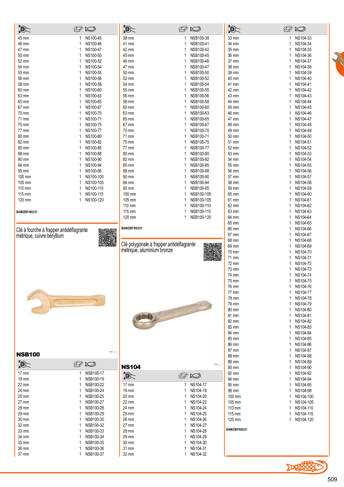 Outils du catalogue général BAHCO NR.: 21403 - Pagina 511