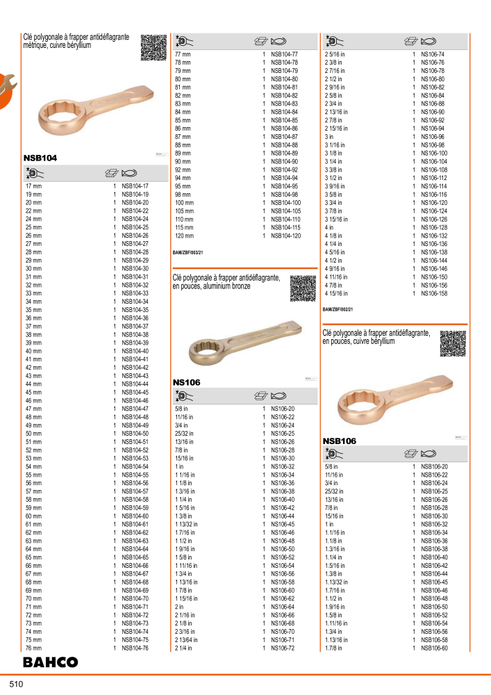 Outils du catalogue général BAHCO NR.: 21403 - Seite 512