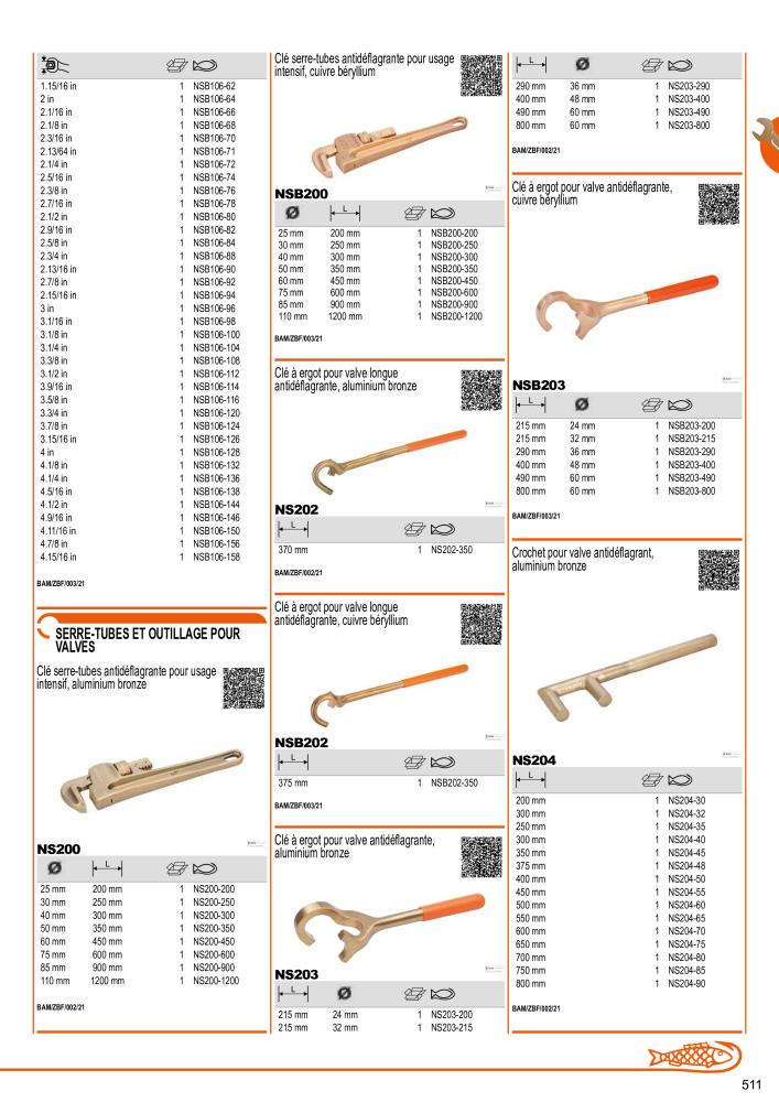 Outils du catalogue général BAHCO NR.: 21403 - Pagina 513