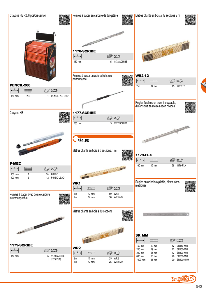 Outils du catalogue général BAHCO NR.: 21403 - Pagina 545