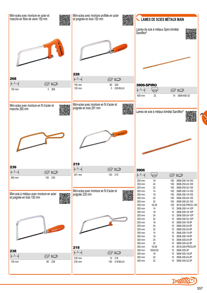 Outils du catalogue général BAHCO Nº: 21403 - Página 559