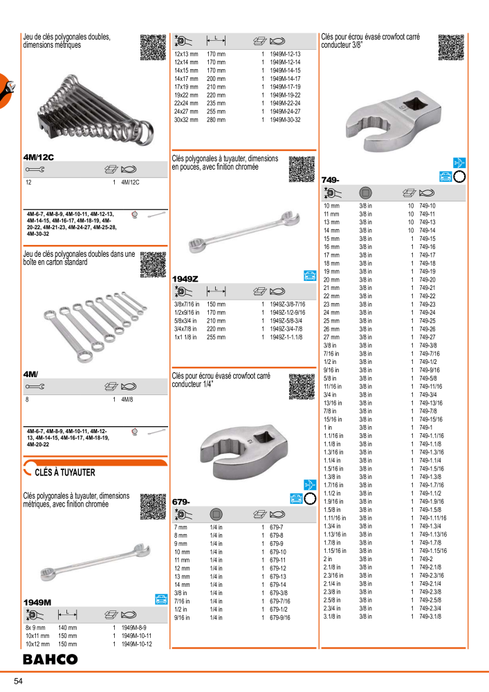 Outils du catalogue général BAHCO NR.: 21403 - Seite 56