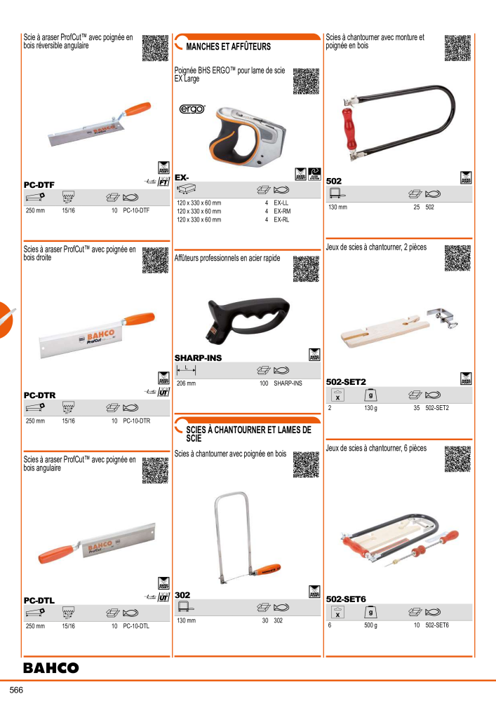 Outils du catalogue général BAHCO NEJ.: 21403 - Sida 568