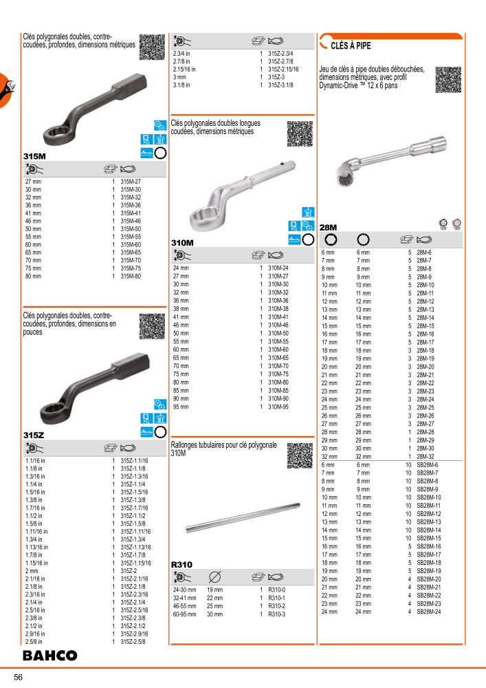 Outils du catalogue général BAHCO Nb. : 21403 - Page 58