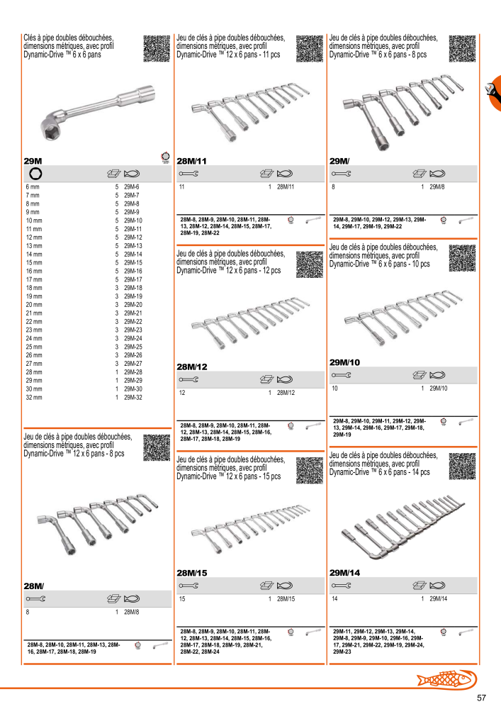 Outils du catalogue général BAHCO Nº: 21403 - Página 59