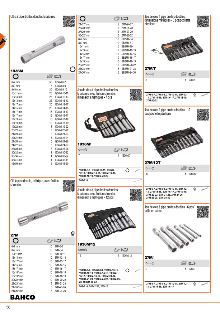 Outils du catalogue général BAHCO n.: 21403 - Pagina 60