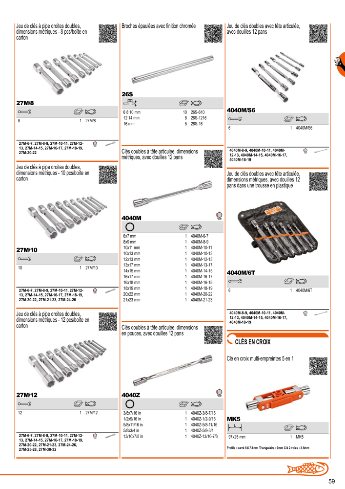 Outils du catalogue général BAHCO NR.: 21403 - Seite 61