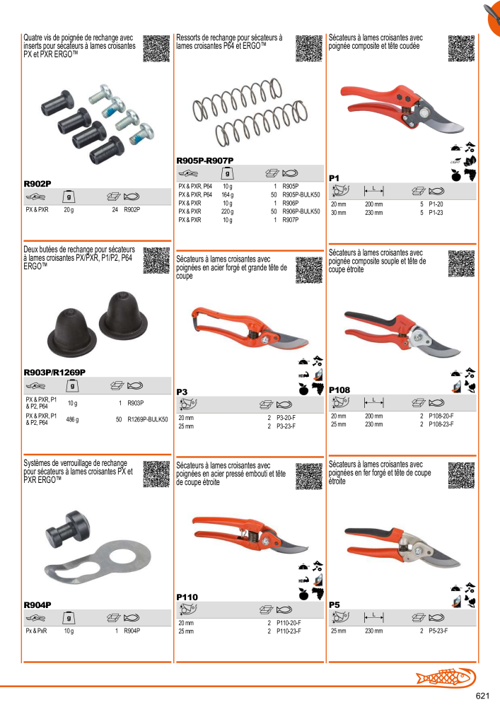 Outils du catalogue général BAHCO Nb. : 21403 - Page 623