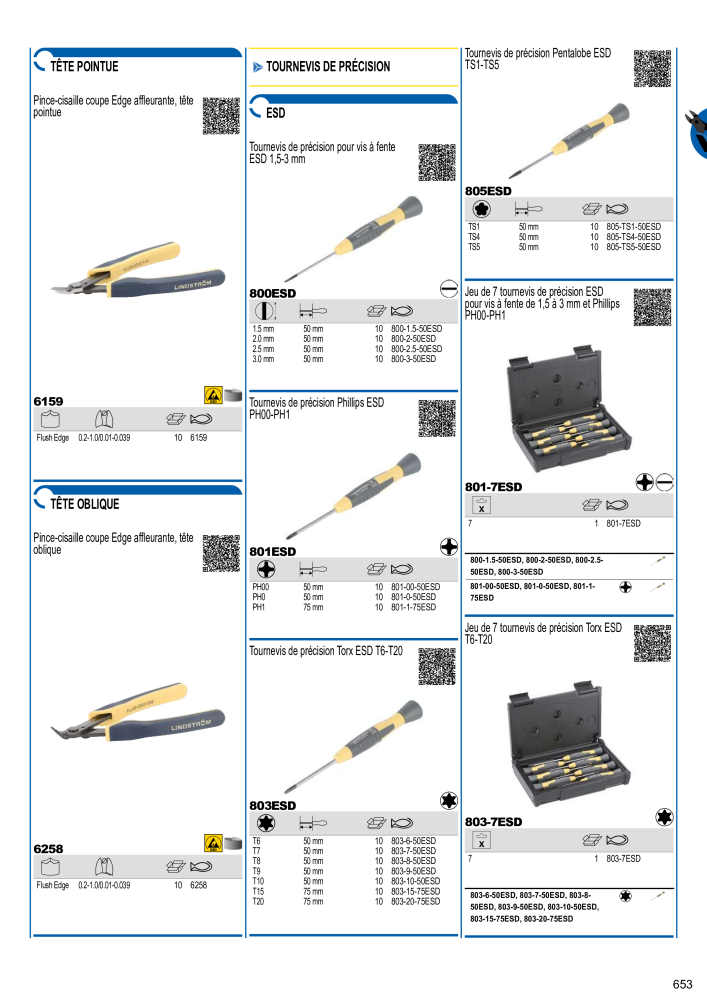 Outils du catalogue général BAHCO n.: 21403 - Pagina 655