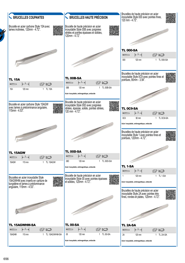 Outils du catalogue général BAHCO Nº: 21403 - Página 658