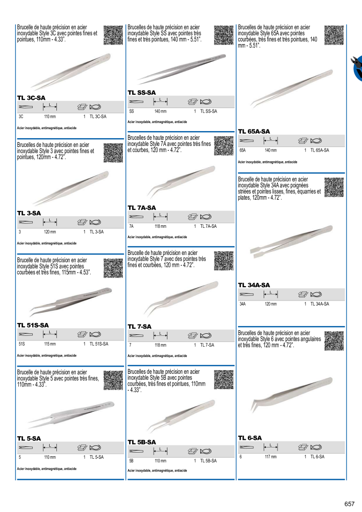 Outils du catalogue général BAHCO Nº: 21403 - Página 659