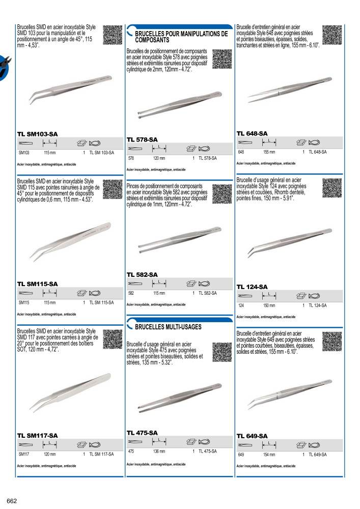 Outils du catalogue général BAHCO NO.: 21403 - Page 664