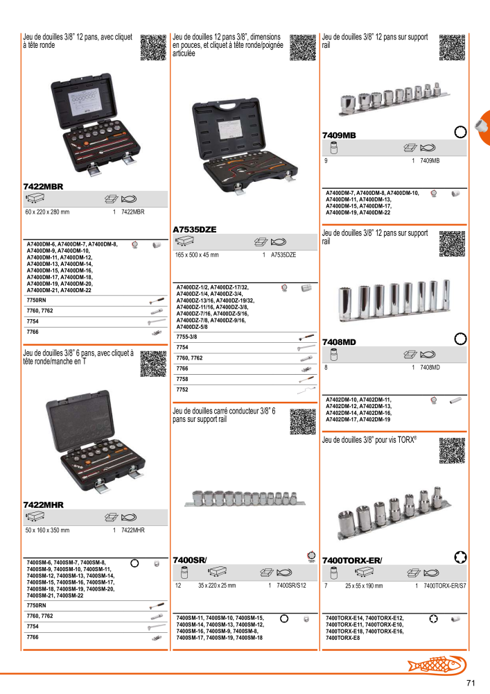 Outils du catalogue général BAHCO Nb. : 21403 - Page 73