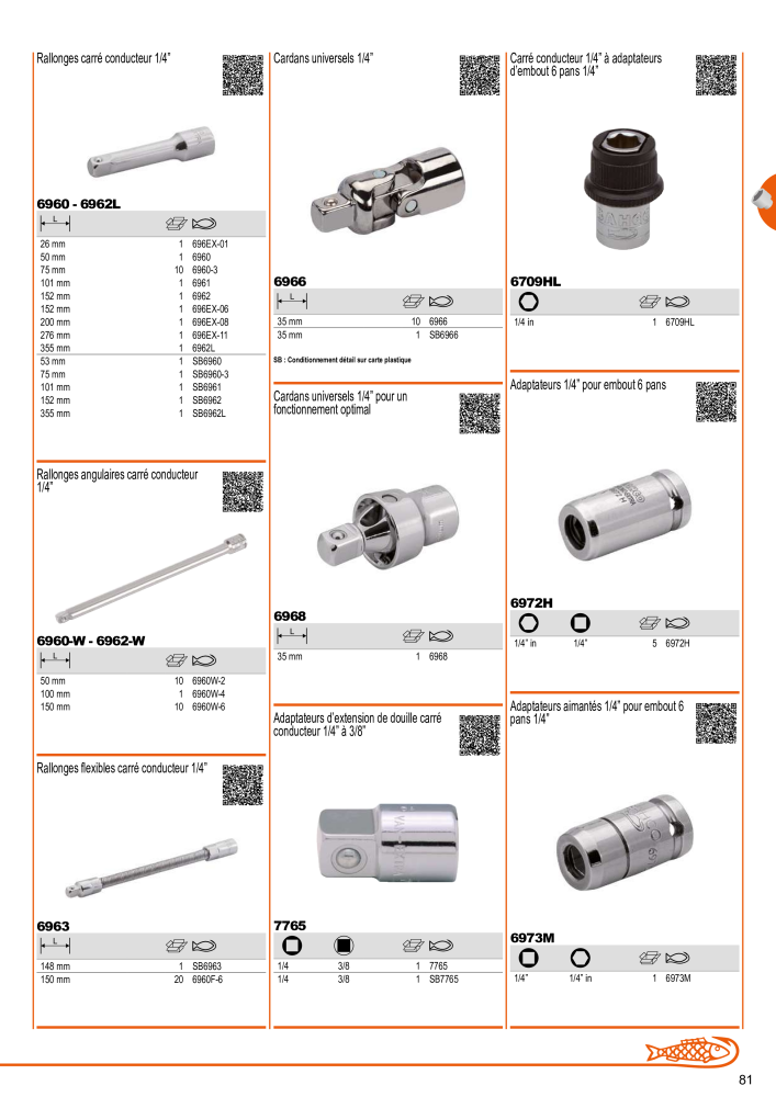 Outils du catalogue général BAHCO NR.: 21403 - Pagina 83