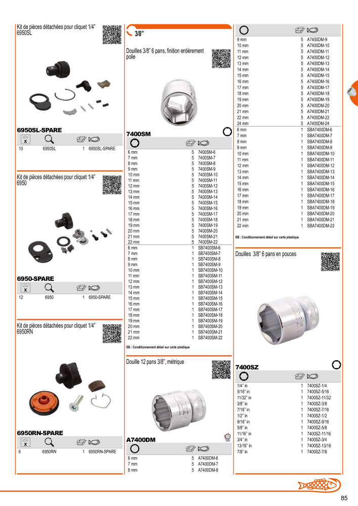 Outils du catalogue général BAHCO NR.: 21403 - Pagina 87