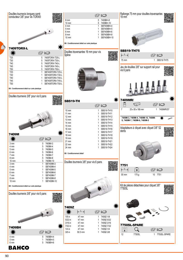 Outils du catalogue général BAHCO NR.: 21403 - Pagina 92