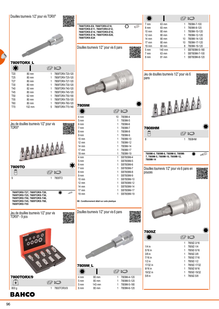 Outils du catalogue général BAHCO n.: 21403 - Pagina 98