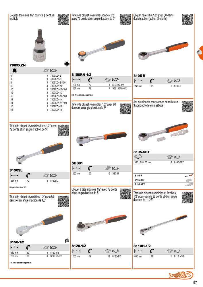 Outils du catalogue général BAHCO NR.: 21403 - Pagina 99