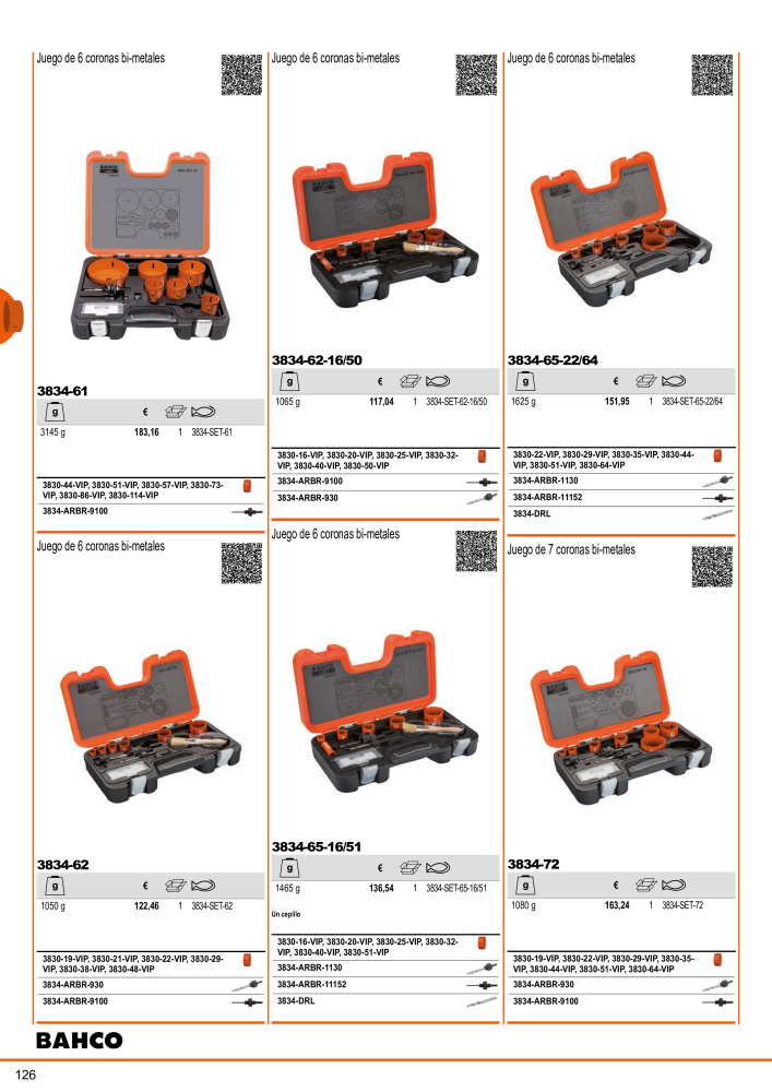 Herramientas del catálogo general BAHCO Nº: 21404 - Página 128