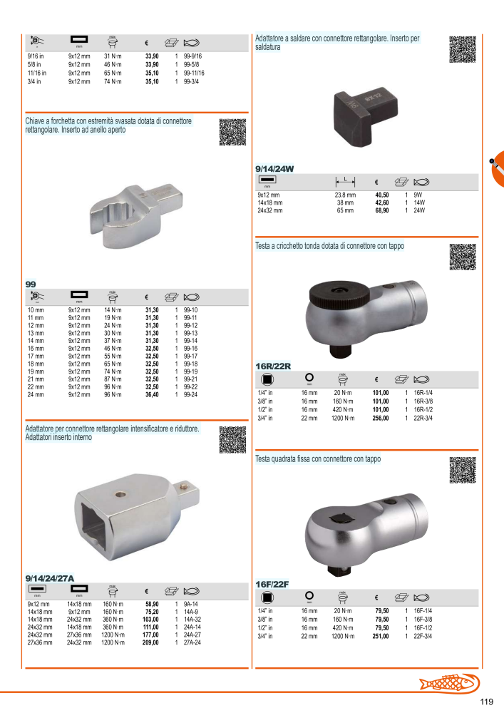 Strumenti del catalogo generale BAHCO Nº: 21405 - Página 121