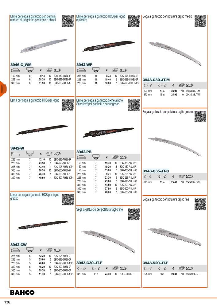 Strumenti del catalogo generale BAHCO n.: 21405 - Pagina 138