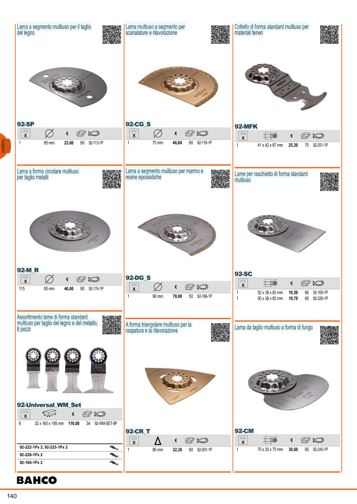 Strumenti del catalogo generale BAHCO Nº: 21405 - Página 142