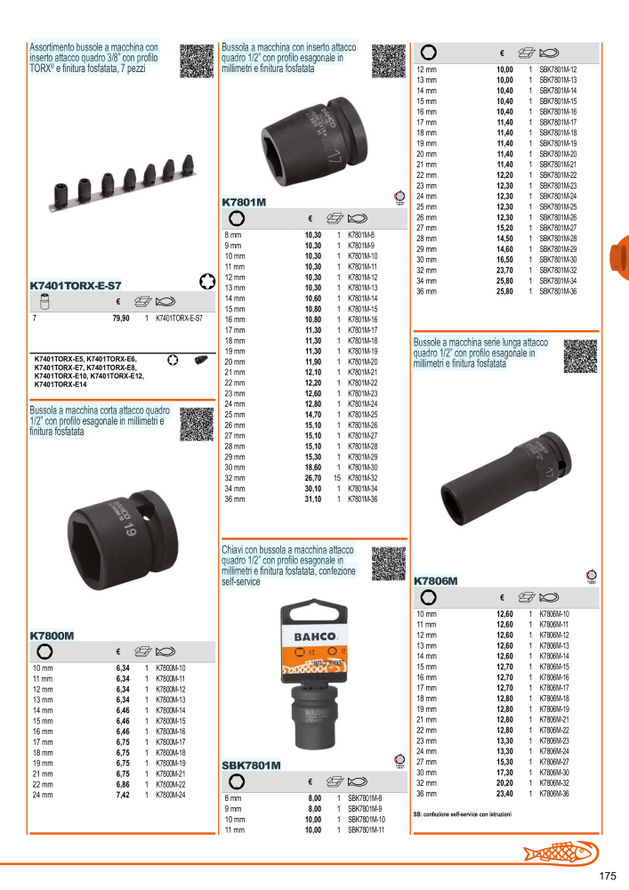 Strumenti del catalogo generale BAHCO Nº: 21405 - Página 177