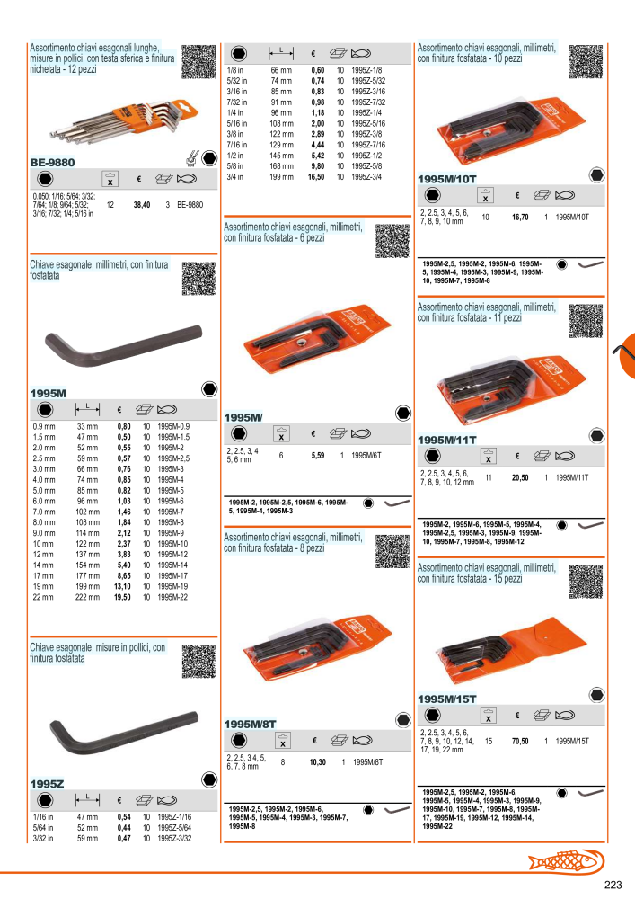 Strumenti del catalogo generale BAHCO n.: 21405 - Pagina 225