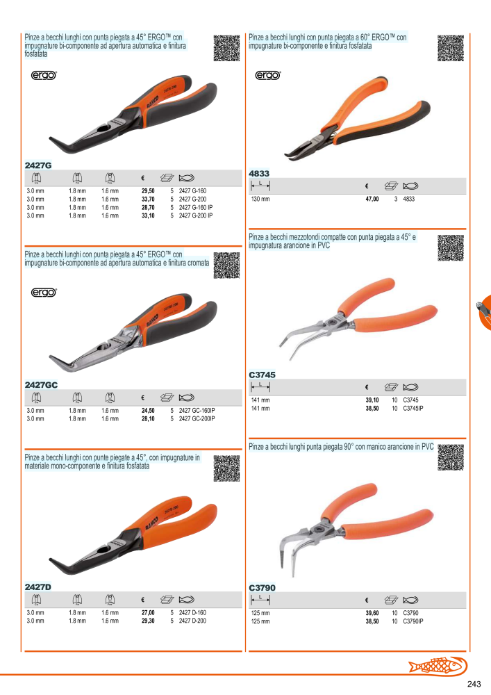 Strumenti del catalogo generale BAHCO Nº: 21405 - Página 245