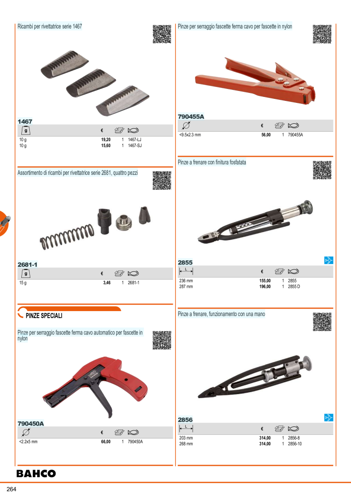 Strumenti del catalogo generale BAHCO Nº: 21405 - Página 266