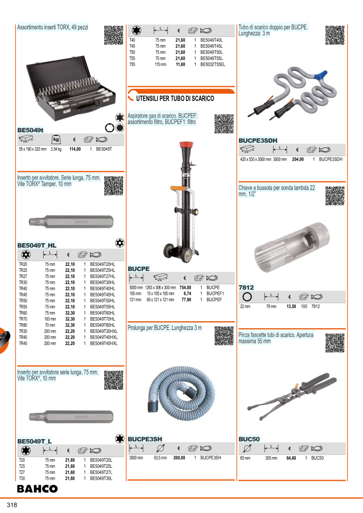 Strumenti del catalogo generale BAHCO NO.: 21405 - Page 320