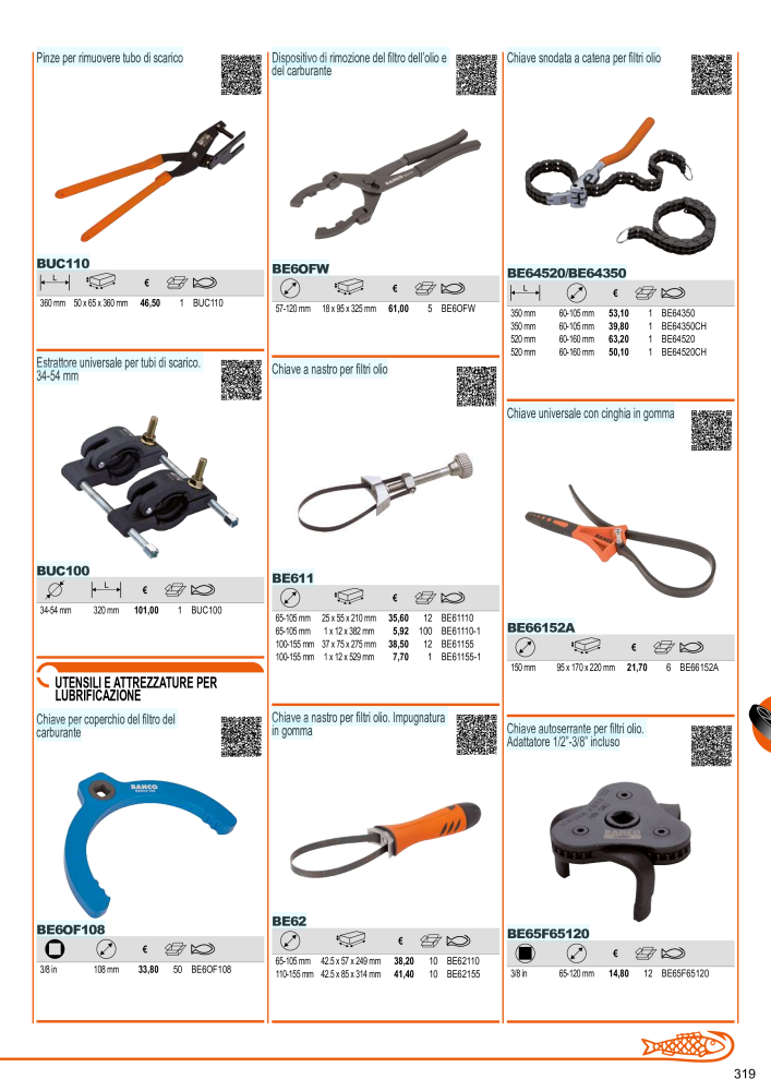 Strumenti del catalogo generale BAHCO n.: 21405 - Pagina 321