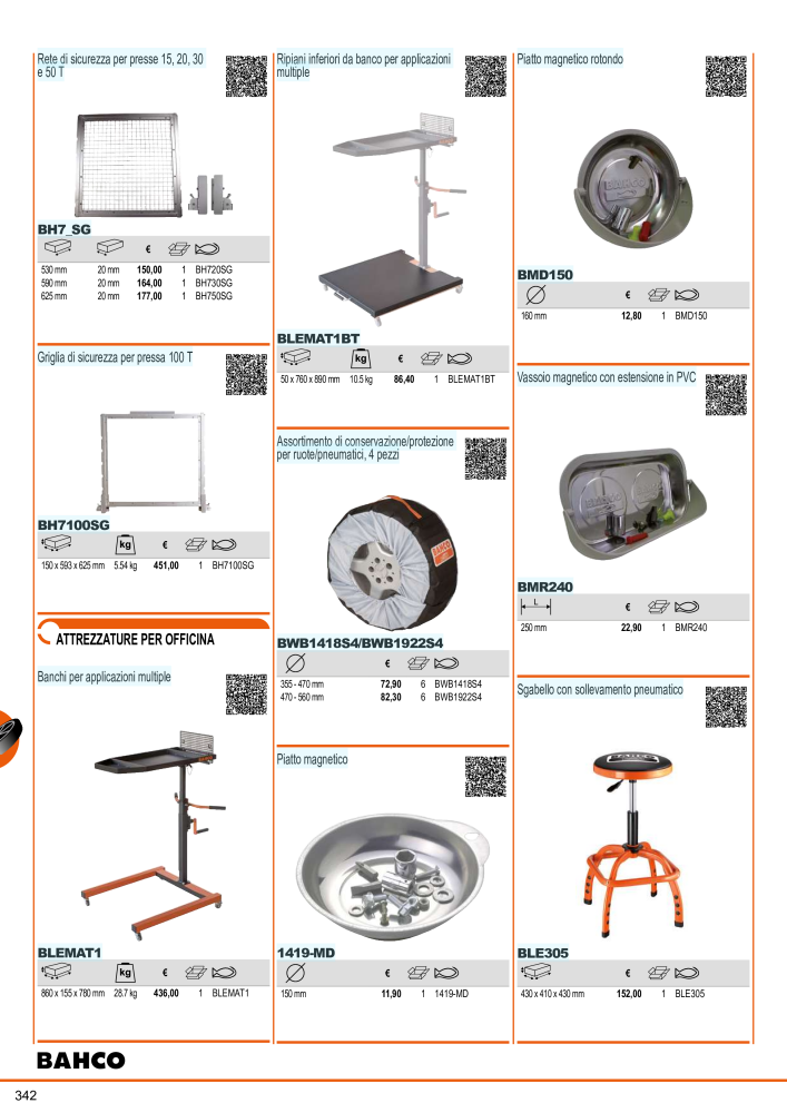 Strumenti del catalogo generale BAHCO Nº: 21405 - Página 344