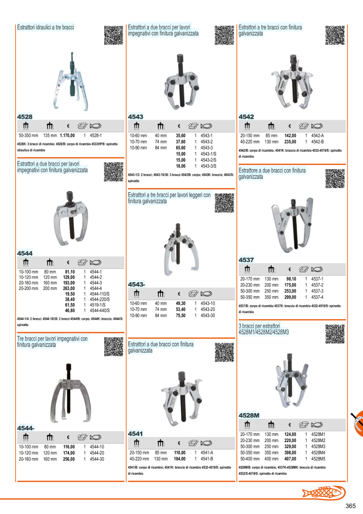 Strumenti del catalogo generale BAHCO Nº: 21405 - Página 367
