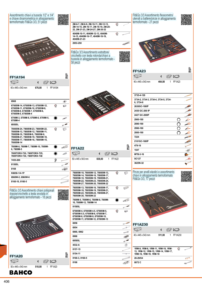 Strumenti del catalogo generale BAHCO Nº: 21405 - Página 408