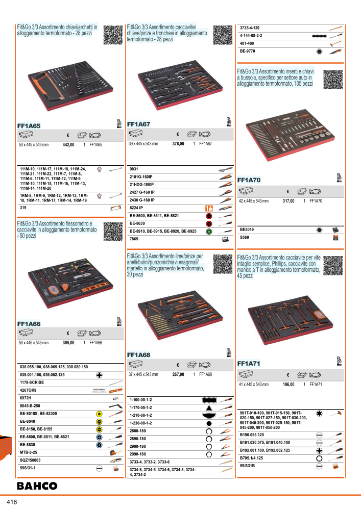 Strumenti del catalogo generale BAHCO NR.: 21405 - Pagina 420