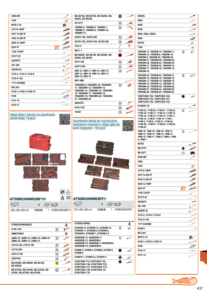 Strumenti del catalogo generale BAHCO Nº: 21405 - Página 439