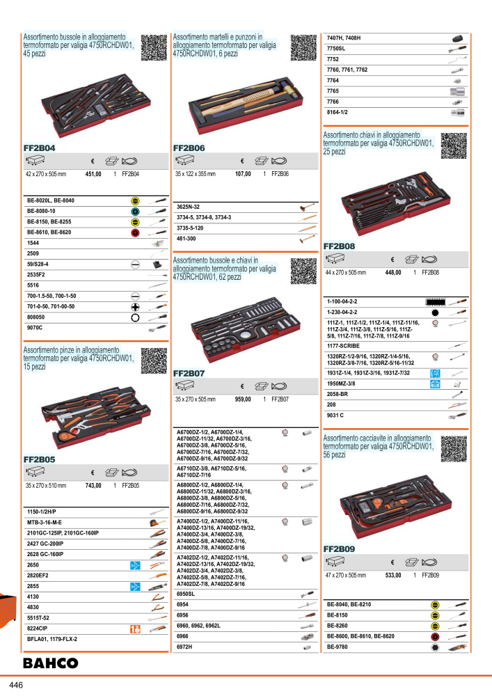 Strumenti del catalogo generale BAHCO Nº: 21405 - Página 448